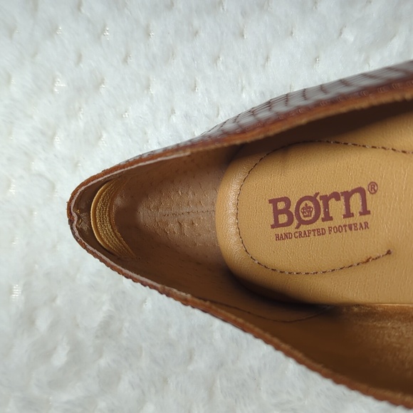 Born Adour Ballet Flat in Brown Snake Print - Picture 7 of 9